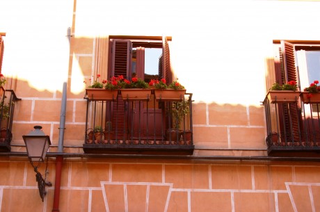madrid balcony in the old town